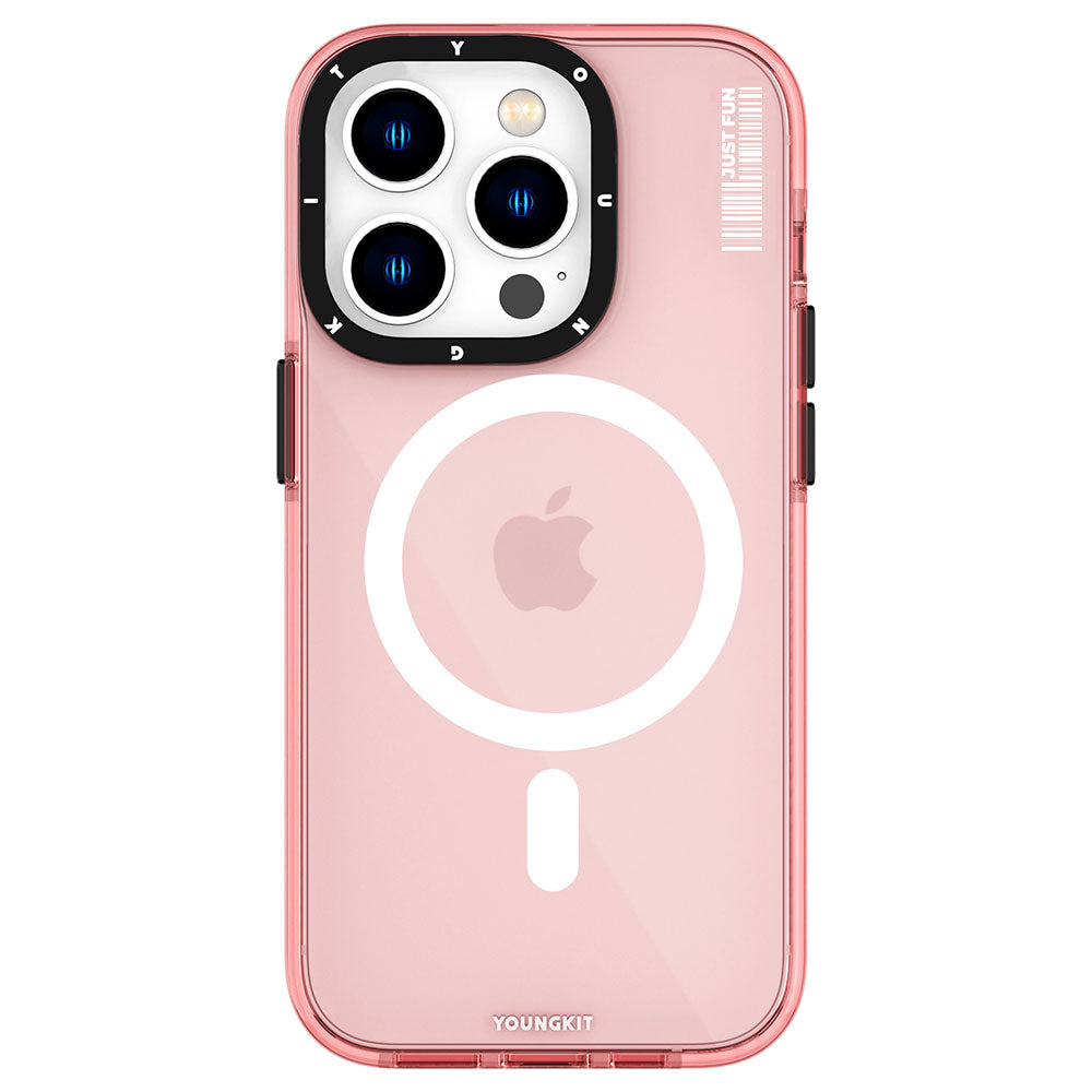 __vg|Rose Gold|0|6976245240799-01|Apple iPhone 14 Pro Kılıf MagSafe Şarj Özellikli YoungKit Crystal Color Serisi Kapak