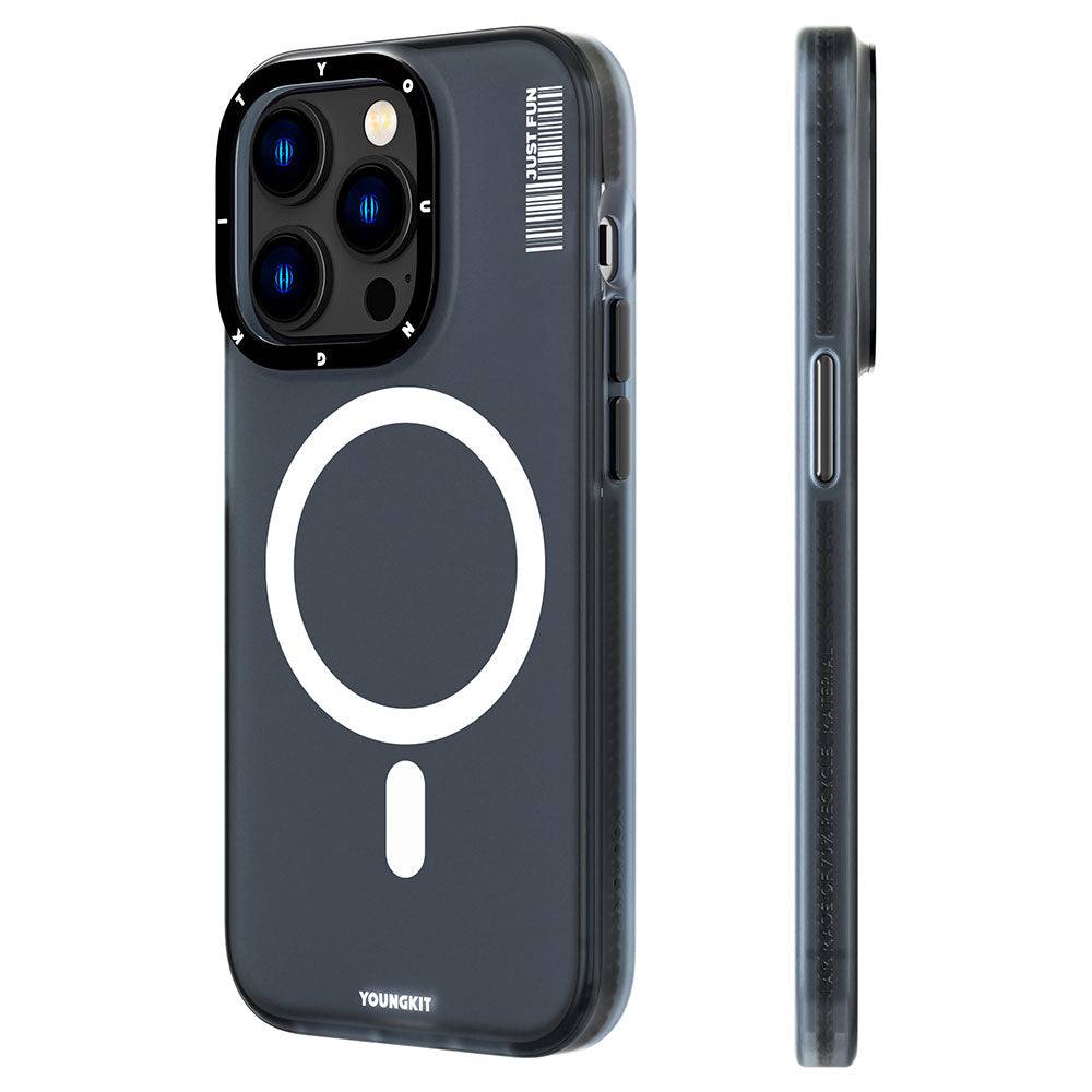 __vg|Siyah|0|6976245241307-01|Apple iPhone 14 Pro Max Kılıf MagSafe Şarj Özellikli Youngkit Colored Sand Serisi Kapak
