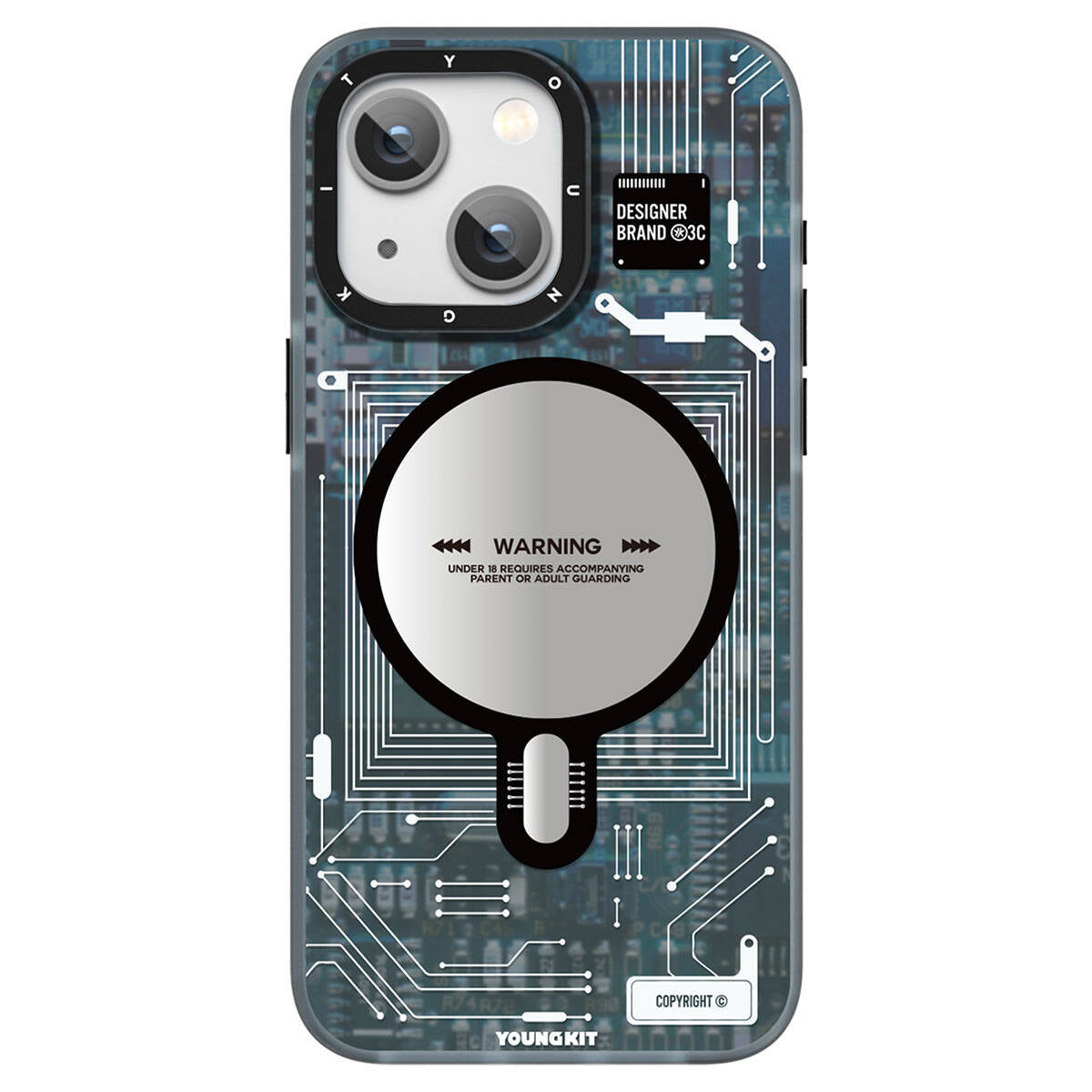 __vg|Mavi|0|6976245244353-01|Apple iPhone 15 Plus Kılıf MagSafe Şarj Özellikli YoungKit Technology Serisi Kapak