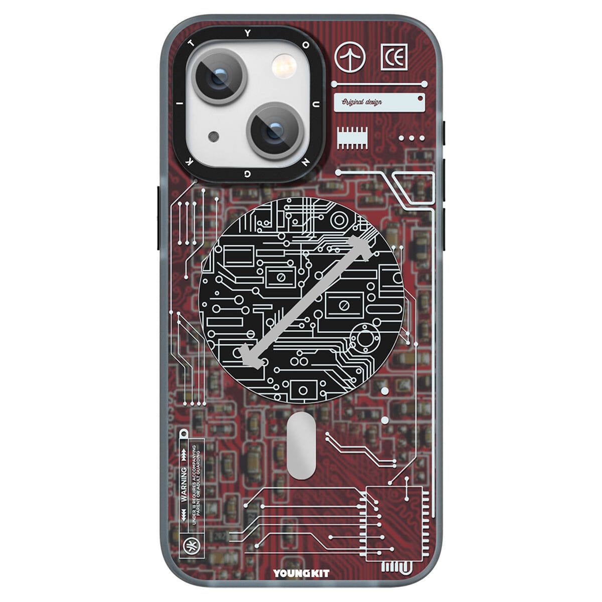 __vg|Kırmızı|0|6976245244391-01|Apple iPhone 15 Plus Kılıf MagSafe Şarj Özellikli YoungKit Technology Serisi Kapak
