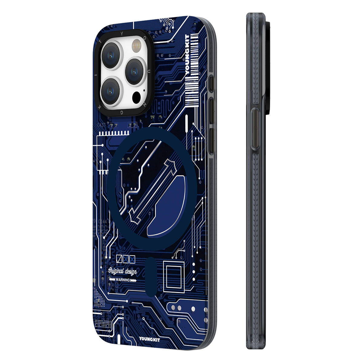 __vg|Lacivert|0|6976245245091-01|Apple iPhone 15 Pro Kılıf MagSafe Şarj Özellikli YoungKit Technology Serisi Kapak