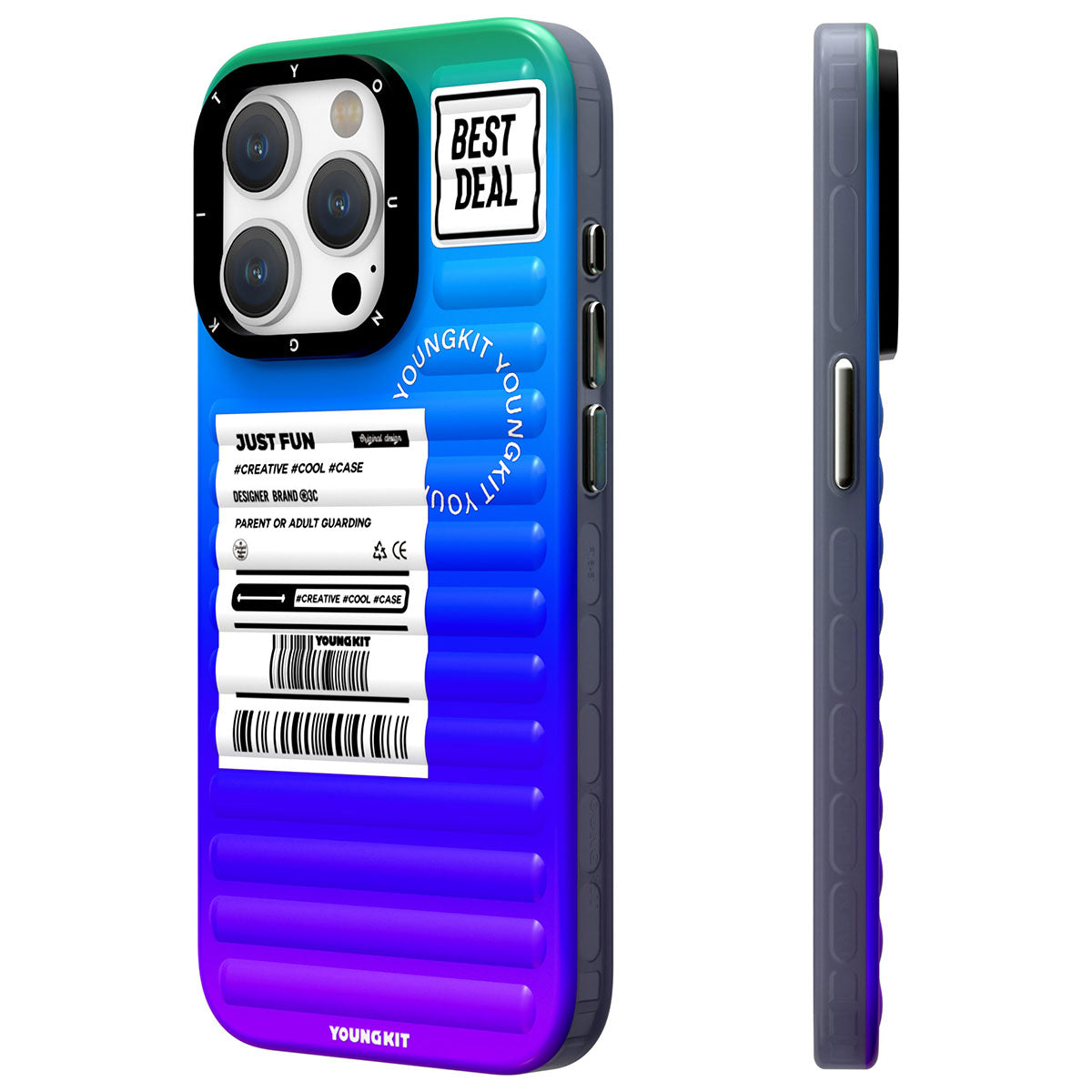 __vg|Mavi|0|6976245245251-01|Apple iPhone 15 Pro Max Kılıf YoungKit The Secret Color Serisi Kapak