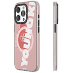 __vg|Pembe|0|6976245246135-01|Apple iPhone 15 Pro Max Kılıf MagSafe Şarj Özellikli Youngkit Binfen Serisi Yazı Temalı Kapak