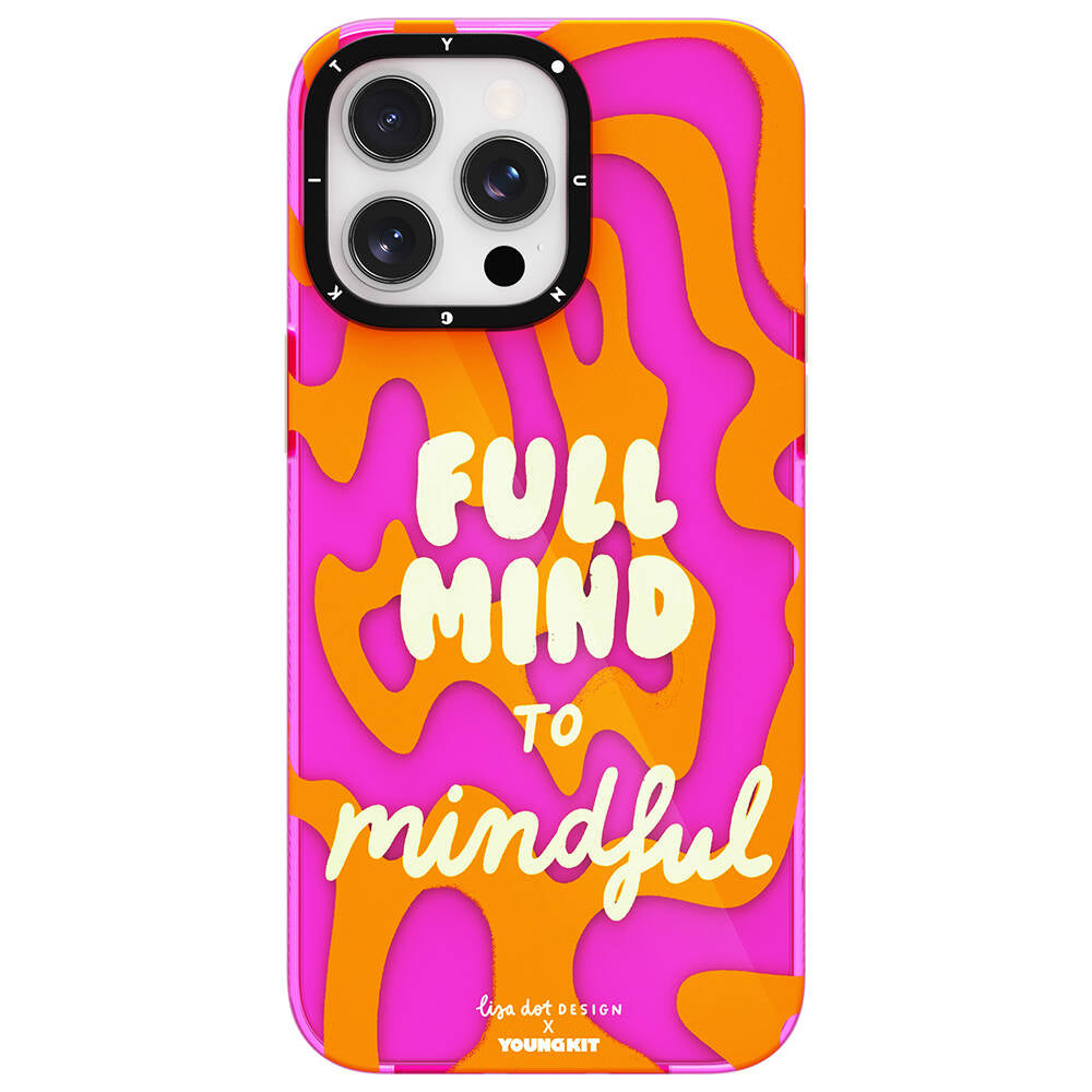 __vg|Mor|0|6976245246180-01|Apple iPhone 14 Pro Max Kılıf Yazı Desenli Youngkit Mindfulness Serisi Kapak