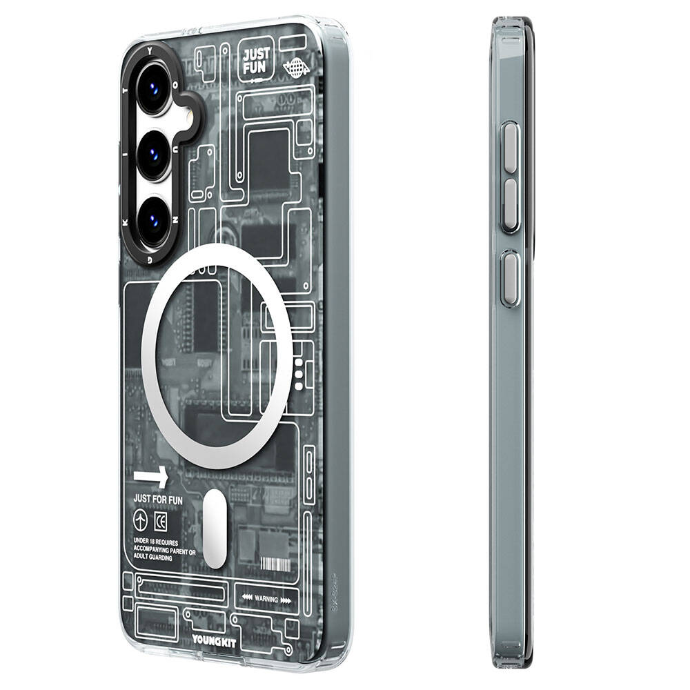 __vg|Siyah|0|6976245247606-01|Galaxy S24 Kılıf MagSafe Şarj Özellikli YoungKit Technology Serisi Kapak