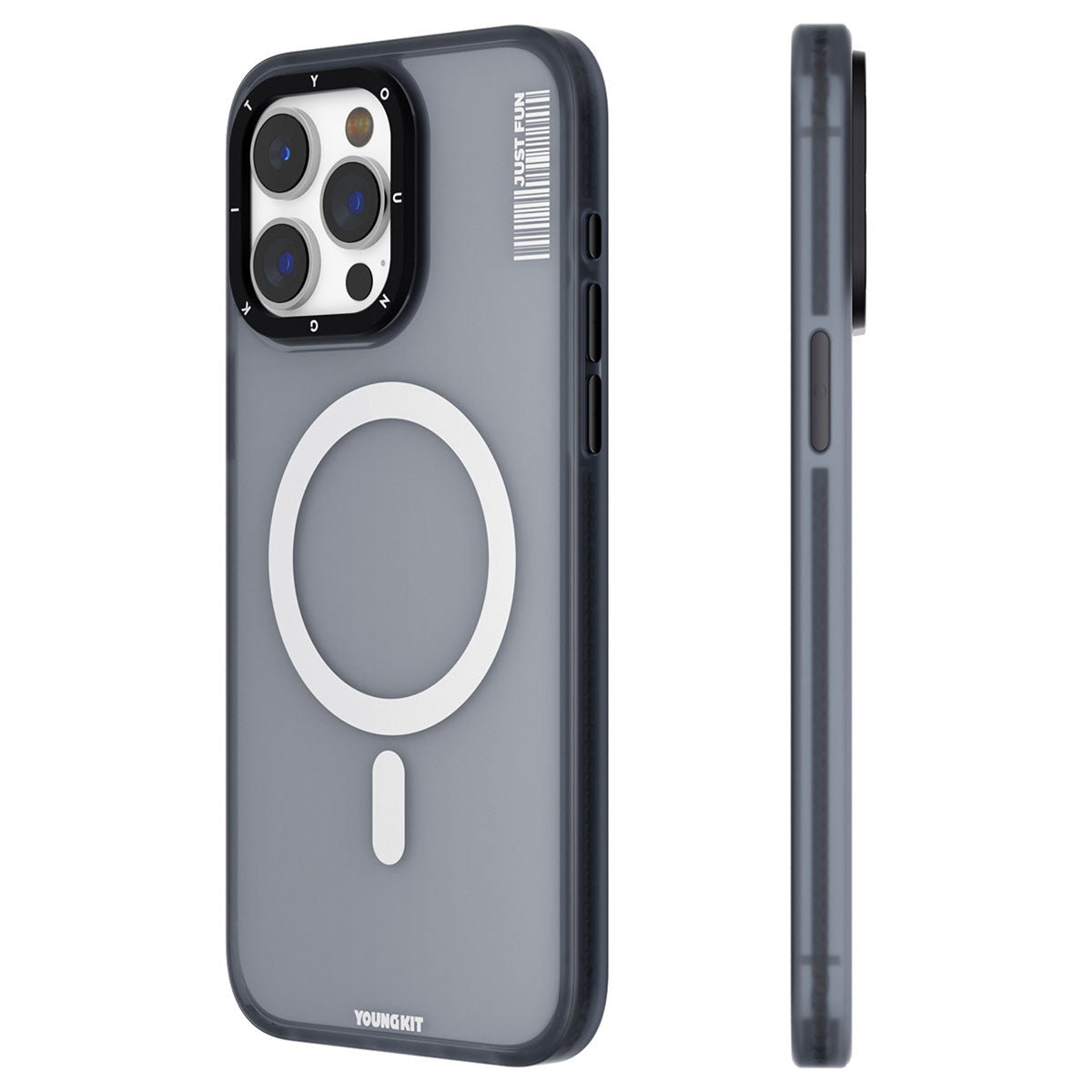 __vg|Siyah|0|6976245247743-01|Apple iPhone 15 Pro Max Kılıf MagSafe Şarj Özellikli Youngkit Colored Sand Serisi Kapak
