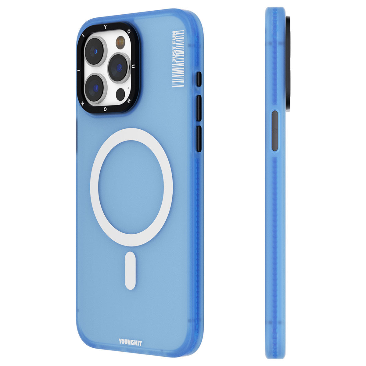 __vg|Mavi|0|6976245247828-01|Apple iPhone 15 Pro Max Kılıf MagSafe Şarj Özellikli Youngkit Colored Sand Serisi Kapak