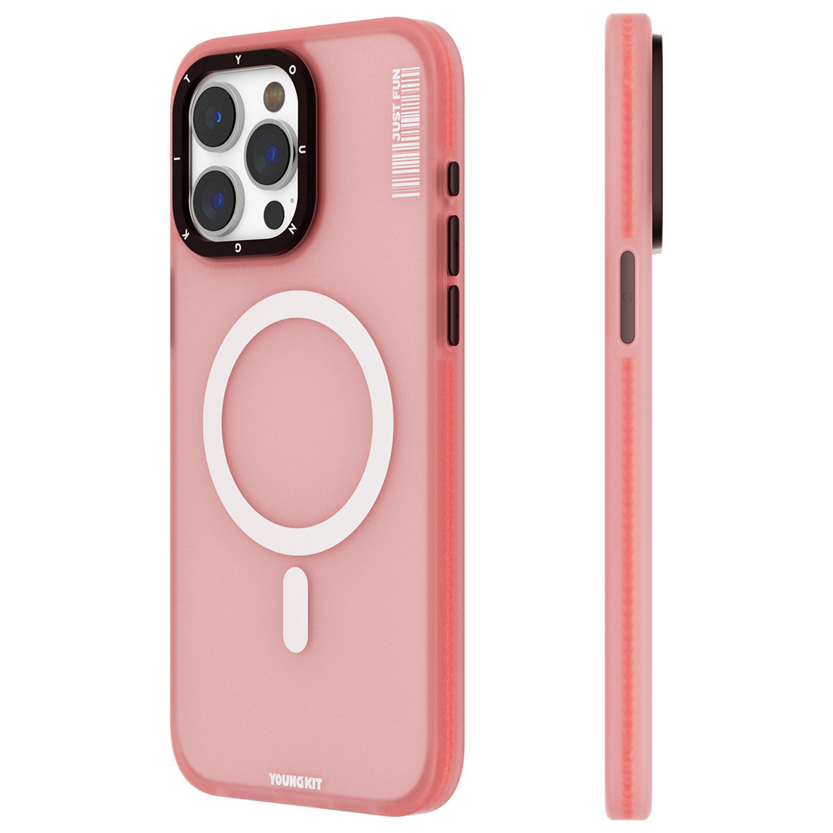 __vg|Pembe|0|6976245247866-01|Apple iPhone 15 Pro Max Kılıf MagSafe Şarj Özellikli Youngkit Colored Sand Serisi Kapak