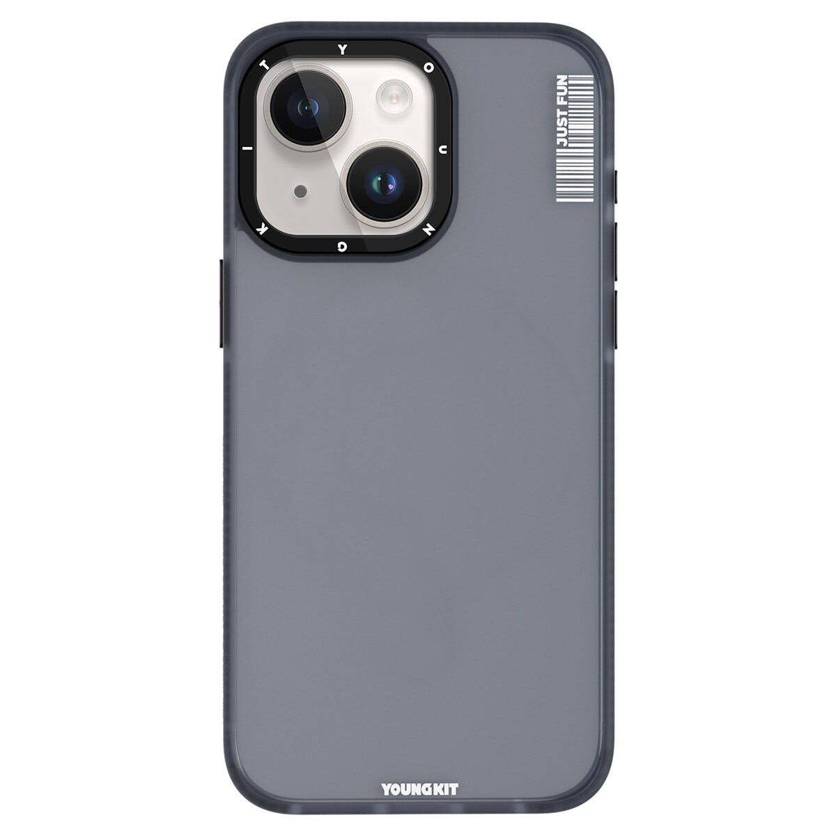 __vg|Siyah|0|6976245247873-01|Apple iPhone 15 Kılıf Buzlu Mat Tasarım Youngkit Colored Sand Serisi Kapak