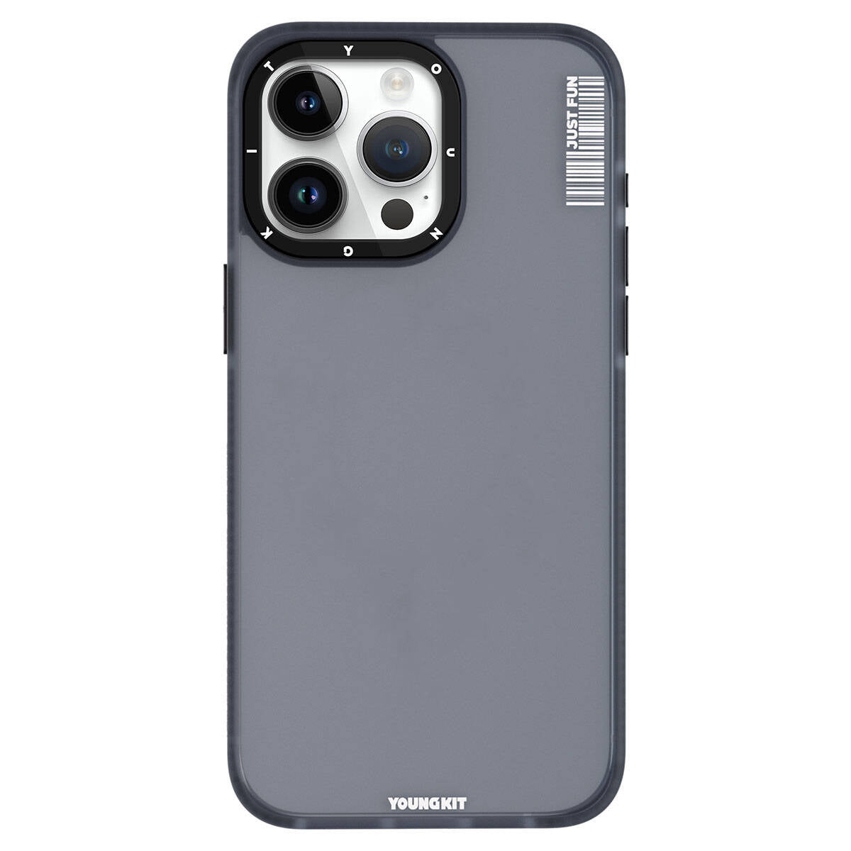 __vg|Siyah|0|6976245247903-01|Apple iPhone 15 Pro Max Kılıf Buzlu Mat Tasarım Youngkit Colored Sand Serisi Kapak