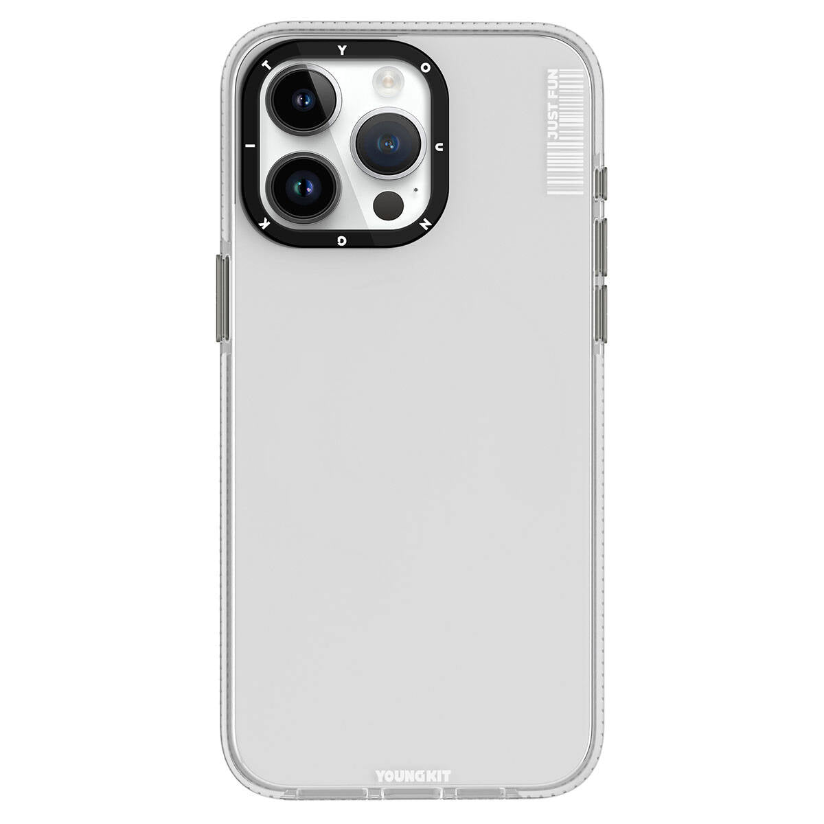 __vg|Renksiz|0|6976245248580-01|Apple iPhone 15 Pro Max Kılıf Pürüzsüz Düz Arka Yüzey YoungKit Crystal Color Serisi Kapak