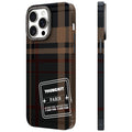 __vg|Kahverengi|0|6976245248627-01|Apple iPhone 14 Pro Max Kılıf Ekose Desenli Youngkit Gezhi Serisi Kapak