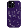 __vg|Mor|0|6976245248795-01|Apple iPhone 14 Pro Kılıf MagSafe Şarj Özellikli Desenli Youngkit Plaything Serisi Kapak