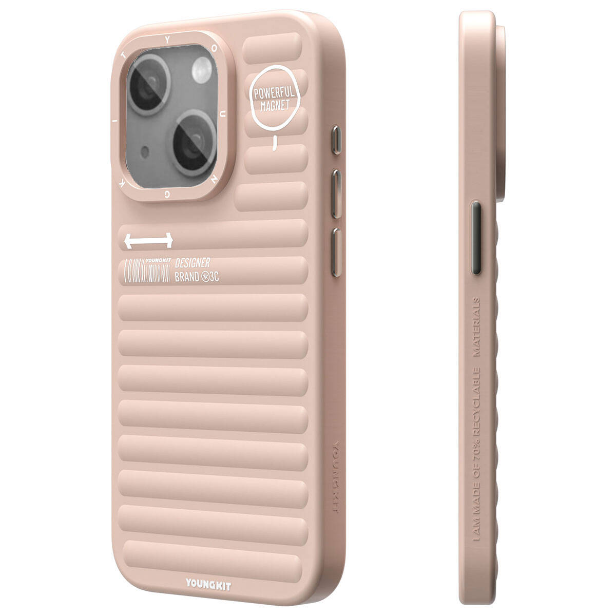 __vg|Pembe|0|6976245249426-01|Apple iPhone 15 Kılıf Mat Renkli Tasarım YoungKit Original Serisi Kapak