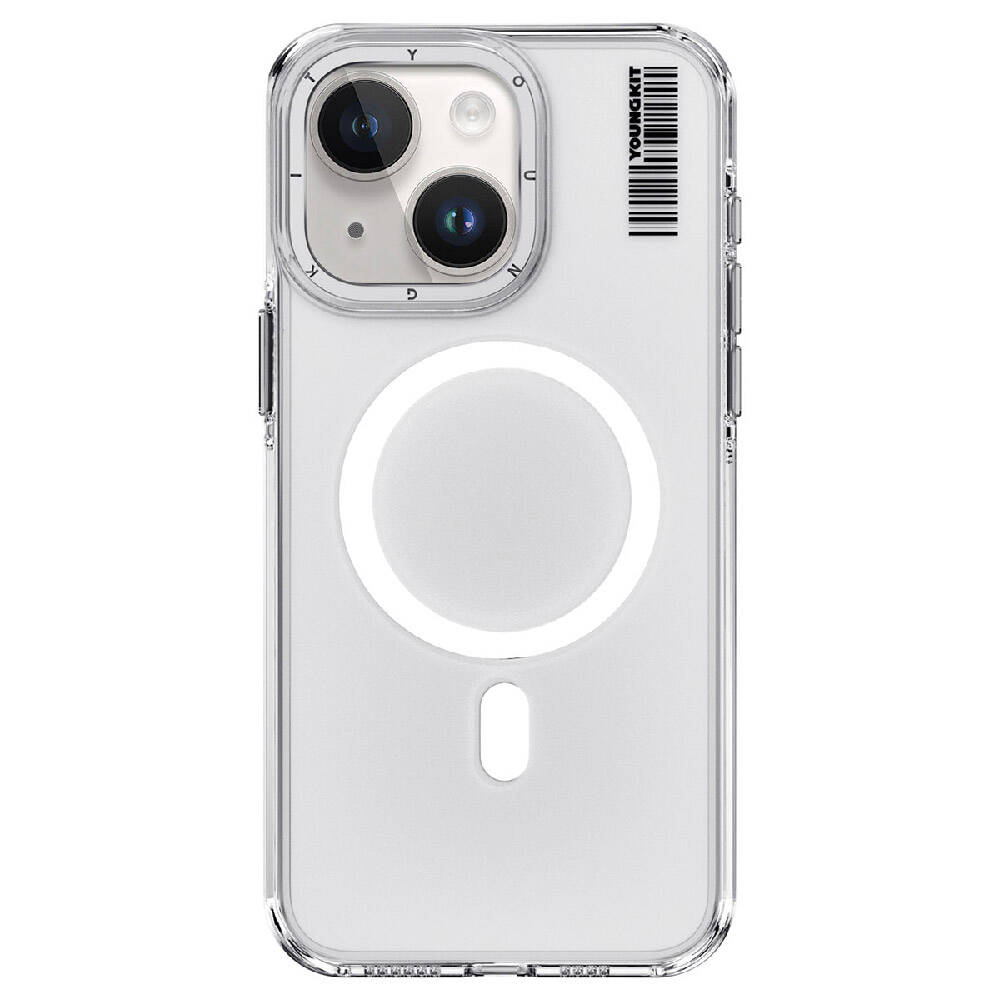 __vg|Renksiz|0|6976245249594-01|Apple iPhone 15 Plus Kılıf MagSafe Şarj Özellikli Şeffaf Youngkit Crystal Shield Serisi Kapak