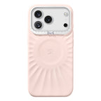 __vg|Pembe|0|6976788024382-01|Apple iPhone 17 Pro Max Kılıf Kabartma Tasarımlı Metal Kamera Çerçeveli Pynana Starlight Serisi Kapak