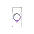 __vg|Mor|0|6976788024580-01|Apple iPhone 17 Pro Max Kılıf MagSafe Şarj Özellikli Simli Standlı Pynana Dancing Circle Trendy Serisi Kapak