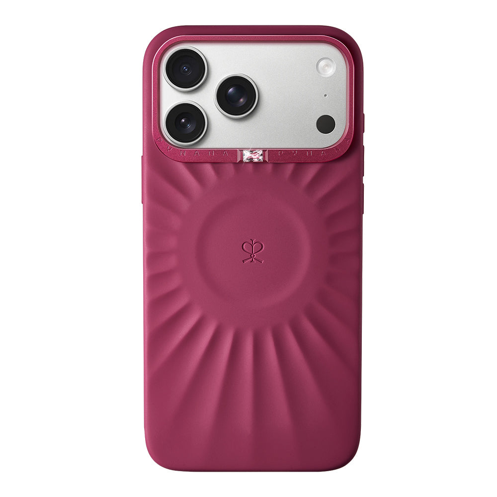 __vg|Bordo|0|6976788026829-01|Apple iPhone 17 Pro Max Kılıf Kabartma Tasarımlı Metal Kamera Çerçeveli Pynana Starlight Serisi Kapak