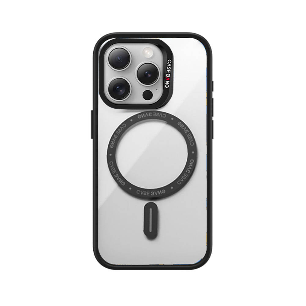 __vg|Siyah|0|6976924460326-01|Apple iPhone 14 Pro Max Kılıf MagSafe Şarj Özellikli Casebang Body Frame Kapak