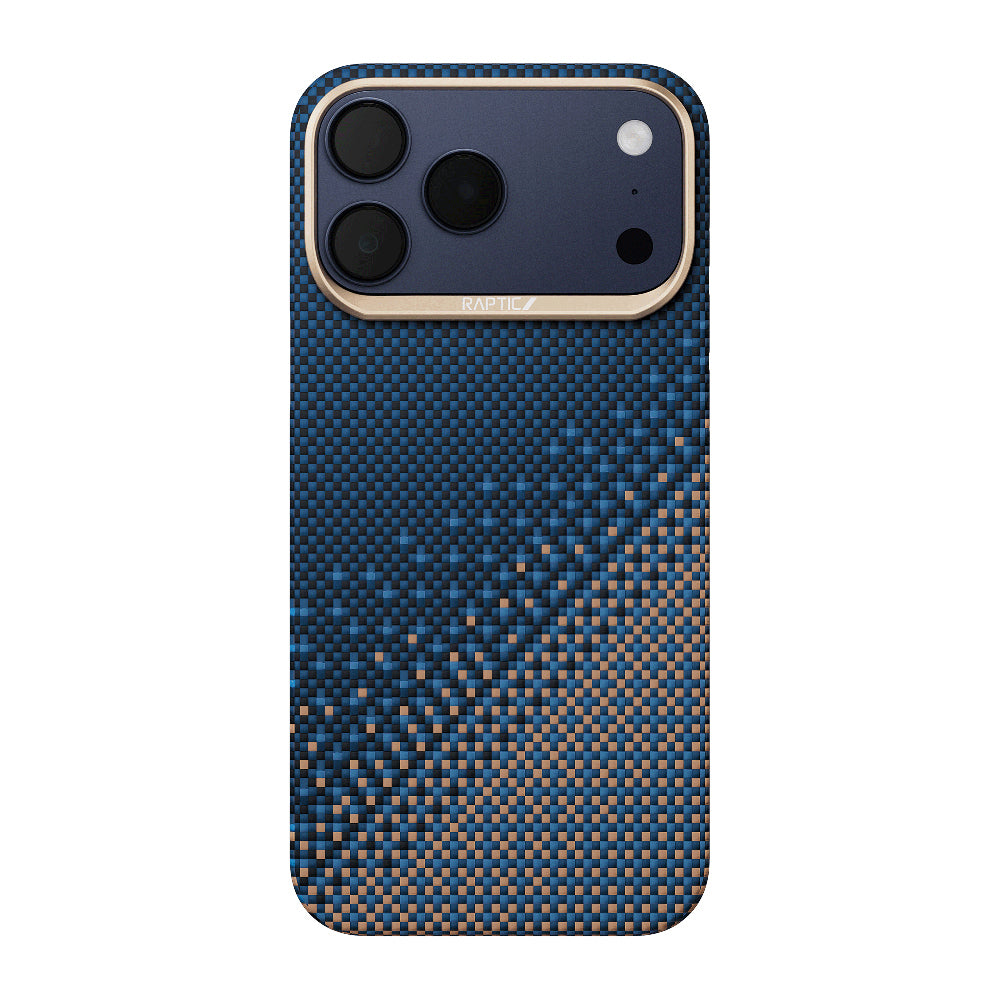 __vg|Lacivert|0|6978373650990-01|Apple iPhone 17 Pro Max Kılıf MagSafe Şarj Özellikli Raptic Aramid Skin Serenity Serisi Karbon Kapak