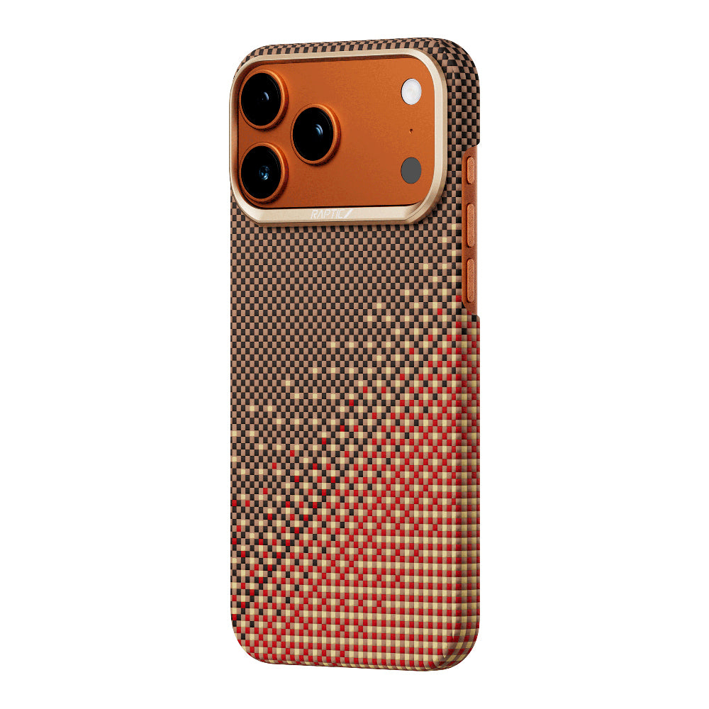 __vg|Kahverengi|1|6978373651003-02|Apple iPhone 17 Pro Max Kılıf MagSafe Şarj Özellikli Raptic Aramid Skin Serenity Serisi Karbon Kapak