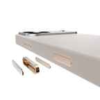 __vg|Beyaz|6|6978373651140-07|Apple iPhone 17 Pro Max Kılıf MagSafe Şarj Özellikli Çizgili Udemos Freedom Serisi Kapak