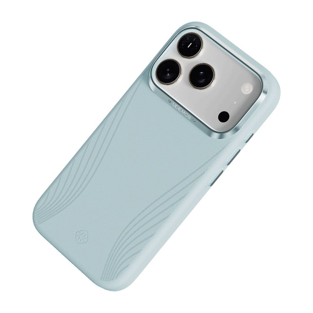 __vg|Mavi|7|6978373651157-08|Apple iPhone 17 Pro Max Kılıf MagSafe Şarj Özellikli Çizgili Udemos Freedom Serisi Kapak