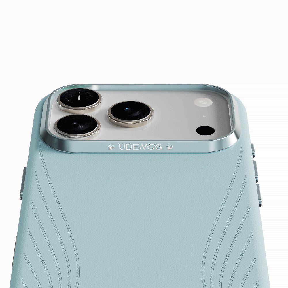 __vg|Mavi|8|6978373651157-09|Apple iPhone 17 Pro Max Kılıf MagSafe Şarj Özellikli Çizgili Udemos Freedom Serisi Kapak