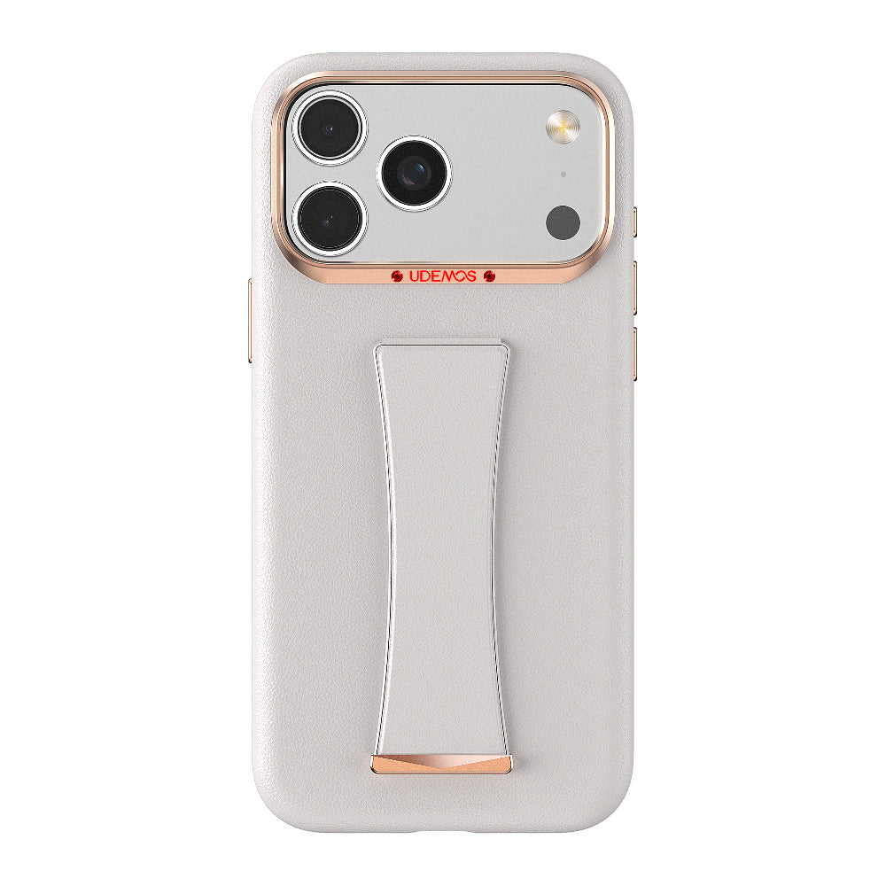 __vg|Beyaz|0|6978373651171-01|Apple iPhone 17 Pro Max Kılıf MagSafe Şarj Özellikli Standlı Udemos İndependence Serisi Kapak