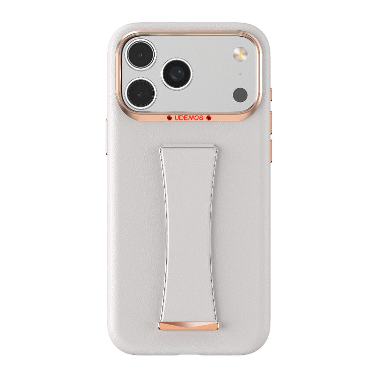 __vg|Beyaz|0|6978373651171-01|Apple iPhone 17 Pro Max Kılıf MagSafe Şarj Özellikli Standlı Udemos İndependence Serisi Kapak