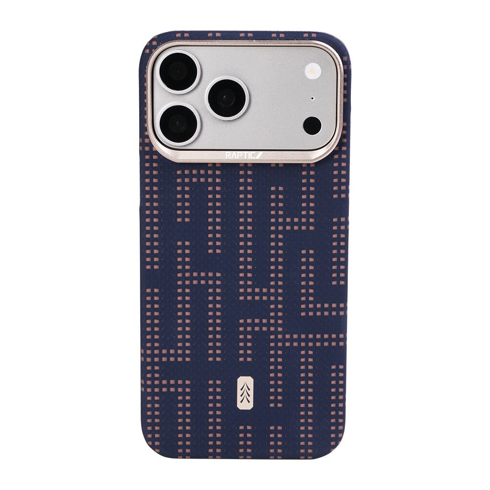 __vg|Lacivert|0|6978373651300-01|Apple iPhone 17 Pro Max Kılıf MagSafe Şarj Özellikli Raptic Aramid Skin Serisi Karbon Kapak