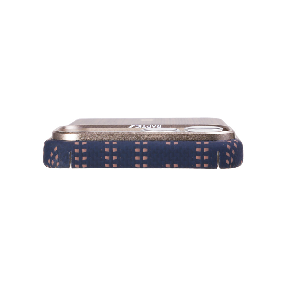 __vg|Lacivert|5|6978373651300-06|Apple iPhone 17 Pro Max Kılıf MagSafe Şarj Özellikli Raptic Aramid Skin Serisi Karbon Kapak