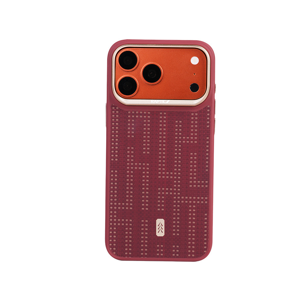 __vg|Kırmızı|0|6978373651331-01|Apple iPhone 17 Pro Max Kılıf MagSafe Şarj Özellikli Raptic Aramid Dual Grid Serisi Karbon Kapak