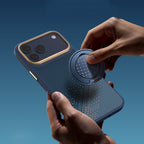 __vg|Lacivert|5|6978373651362-06|Apple iPhone 17 Pro Max Kılıf MagSafe Şarj Özellikli Raptic Aramid Dual Serenity Serisi Karbon Kapak