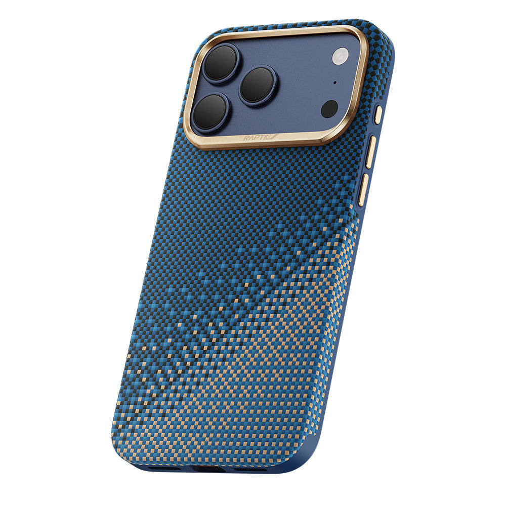 __vg|Lacivert|1|6978373651409-02|Apple iPhone 17 Pro Max Kılıf MagSafe Şarj Özellikli Raptic Aramid Dual Ultra Serenity Serisi Karbon Kapak