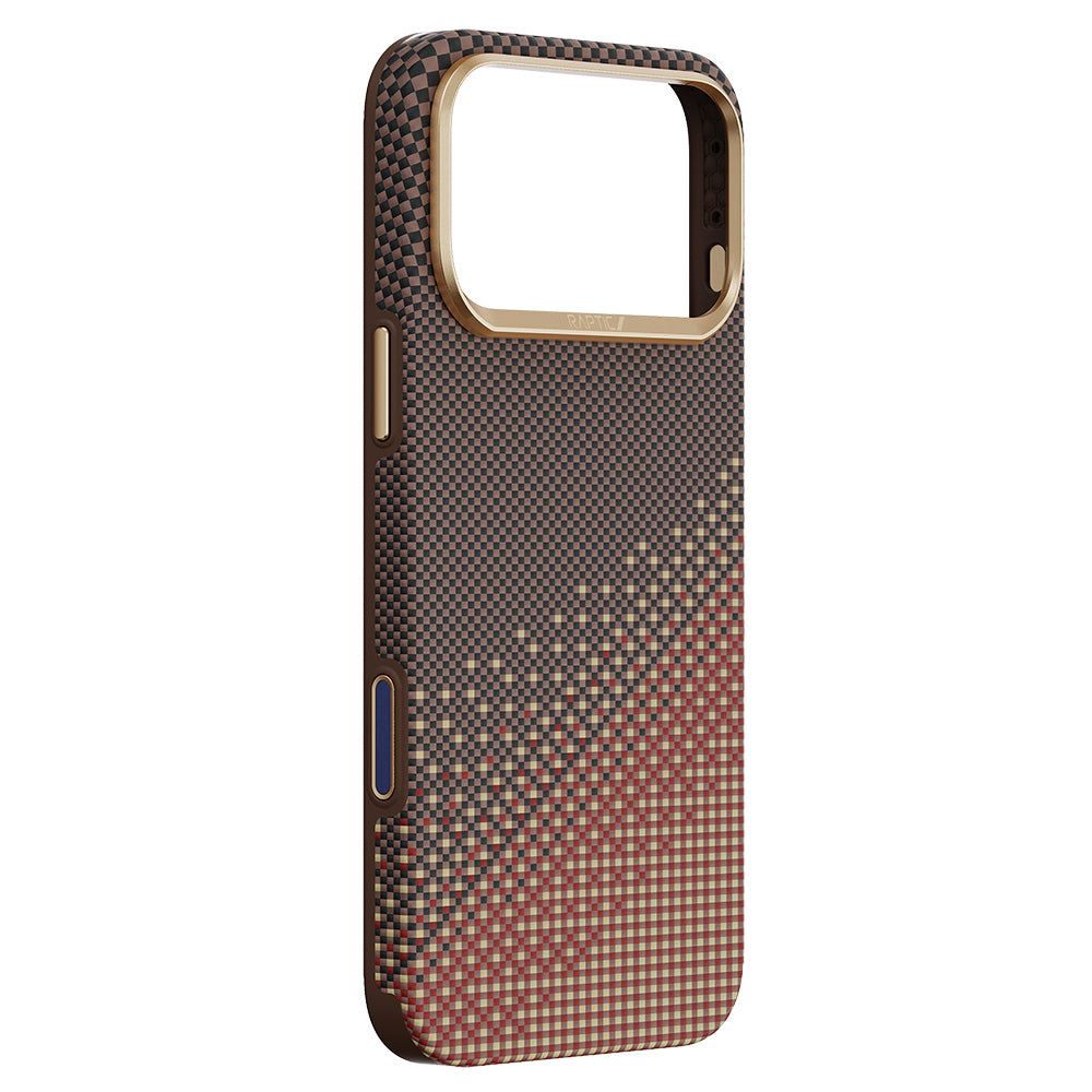 __vg|Kahverengi|7|6978373651416-08|Apple iPhone 17 Pro Max Kılıf MagSafe Şarj Özellikli Raptic Aramid Dual Ultra Serenity Serisi Karbon Kapak