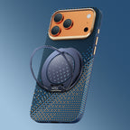 __vg|Lacivert|4|6978373651782-05|Apple iPhone 17 Pro Max Kılıf Raptic 2in1 Bundle Kit Aramid Skin Serenity Serisi Stand ve Karbon Kapak