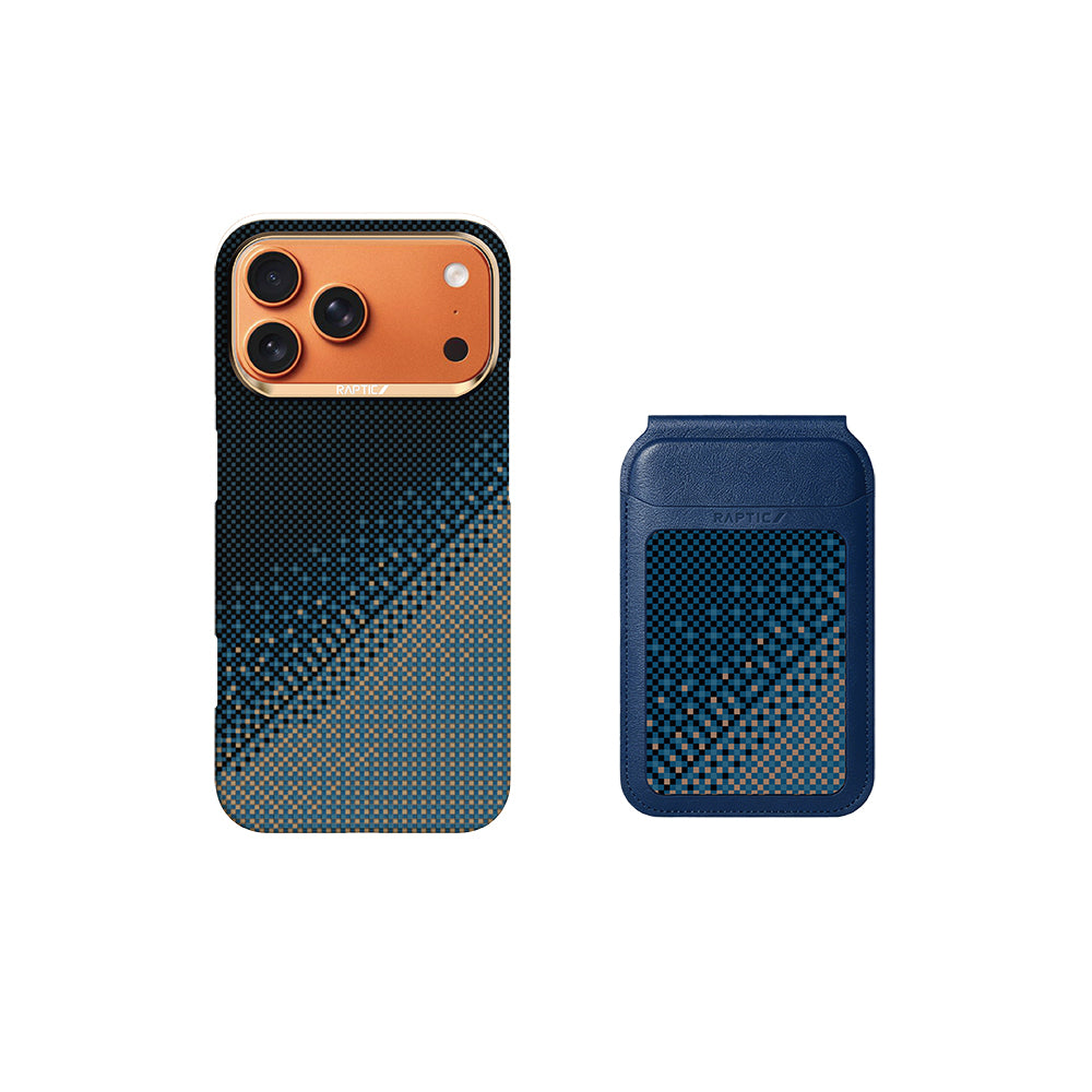 __vg|Lacivert|0|6978373651843-01|Apple iPhone 17 Pro Max Kılıf Raptic 2in1 Bundle Kit Aramid Skin Serenity Serisi Kartlık ve Karbon Kapak