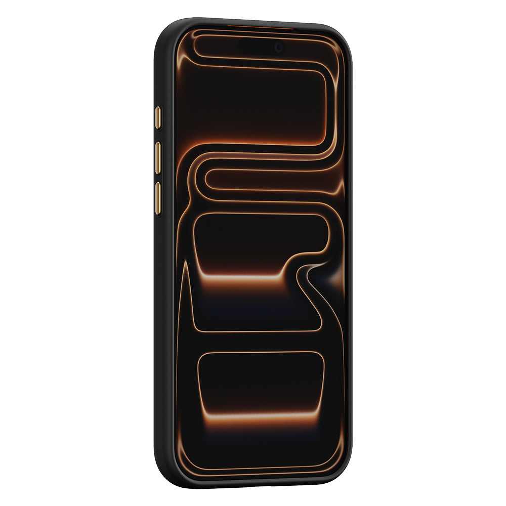 __vg|Siyah|5|6978373652000-06|Apple iPhone 17 Pro Max Kılıf MagSafe Şarj Özellikli Raptic Aramid Dual Rise Serisi 24 Ayar Altın Kaplamalı Karbon Kapak