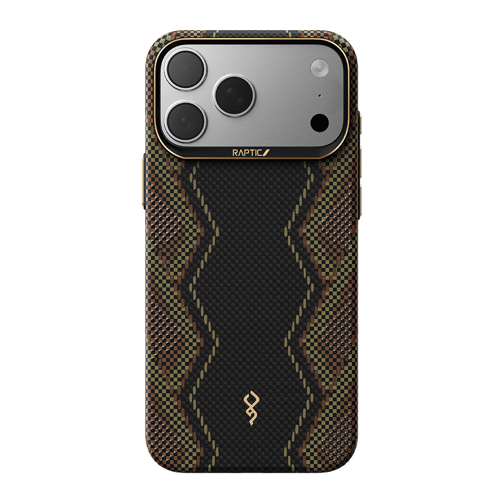 __vg|Siyah|0|6978373652062-01|Apple iPhone 17 Pro Max Kılıf MagSafe Şarj Özellikli Raptic Aramid Skin Scepter Serisi Karbon Kapak