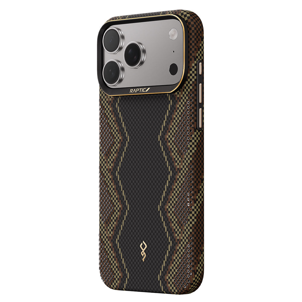 __vg|Siyah|3|6978373652062-04|Apple iPhone 17 Pro Max Kılıf MagSafe Şarj Özellikli Raptic Aramid Skin Scepter Serisi Karbon Kapak