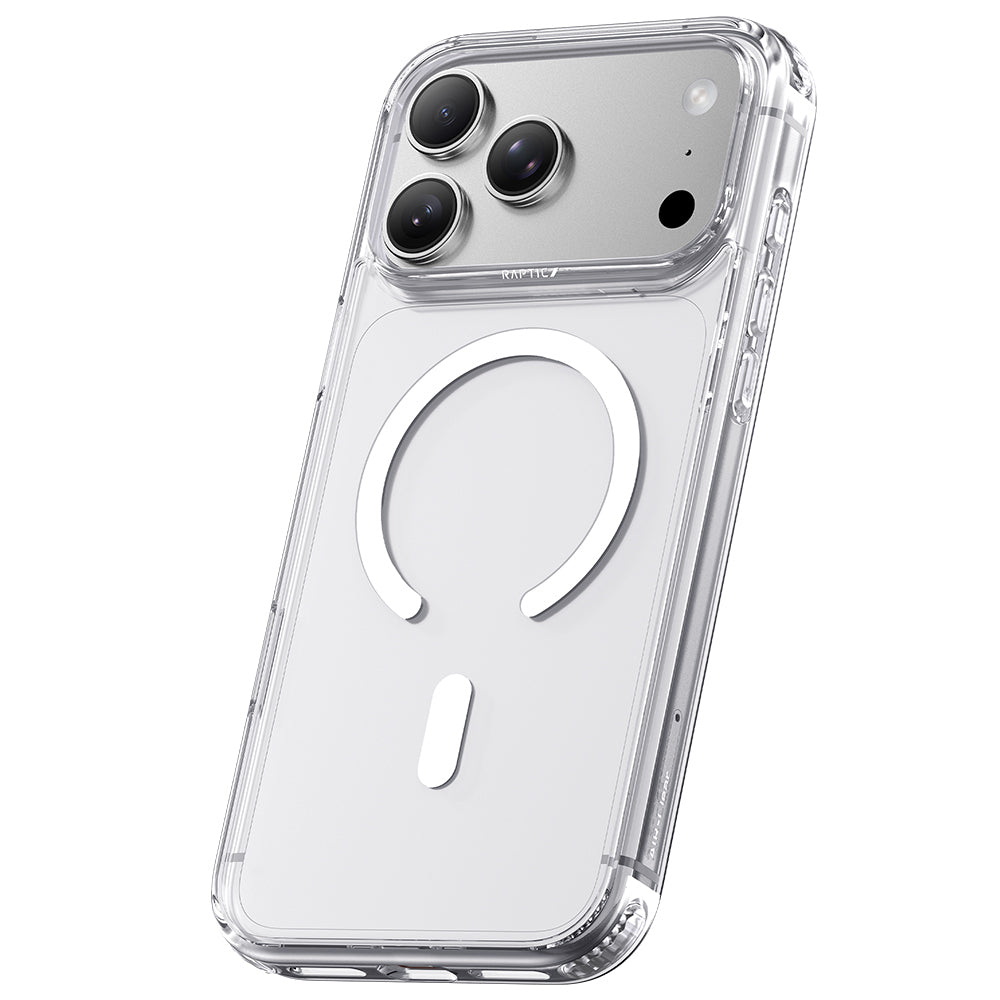 Apple iPhone 18 Pro Kılıf MagSafe Şarj Özellikli Raptic Air Clear Serisi Airbagli Kapak - Şeffaf