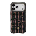 Apple iPhone 18 Pro Max Kılıf MagSafe Şarj Özellikli Raptic Aramid Dual Grid Serisi Karbon Kapak - Siyah
