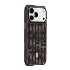Apple iPhone 18 Pro Max Kılıf MagSafe Şarj Özellikli Raptic Aramid Dual Grid Serisi Karbon Kapak - Siyah