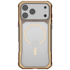 Apple iPhone 18 Pro Max Kılıf MagSafe Şarj Özellikli Raptic Shield Evo Serisi Airbagli Kapak - Gold