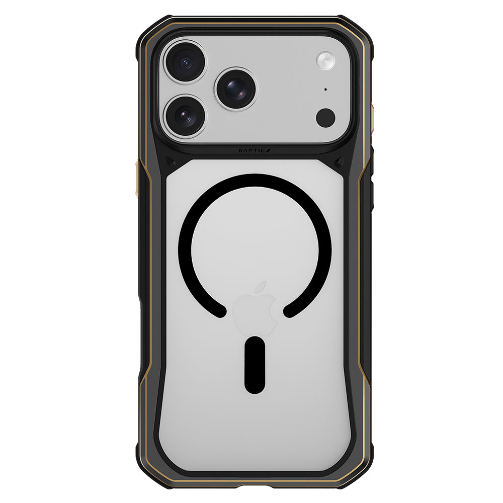 Apple iPhone 18 Pro Max Kılıf MagSafe Şarj Özellikli Raptic Shield Evo Serisi Airbagli Kapak - Siyah