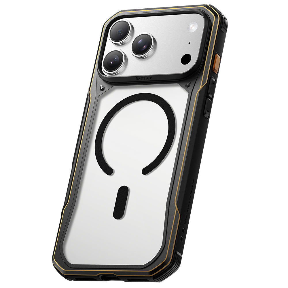 Apple iPhone 18 Pro Max Kılıf MagSafe Şarj Özellikli Raptic Shield Evo Serisi Airbagli Kapak - Siyah