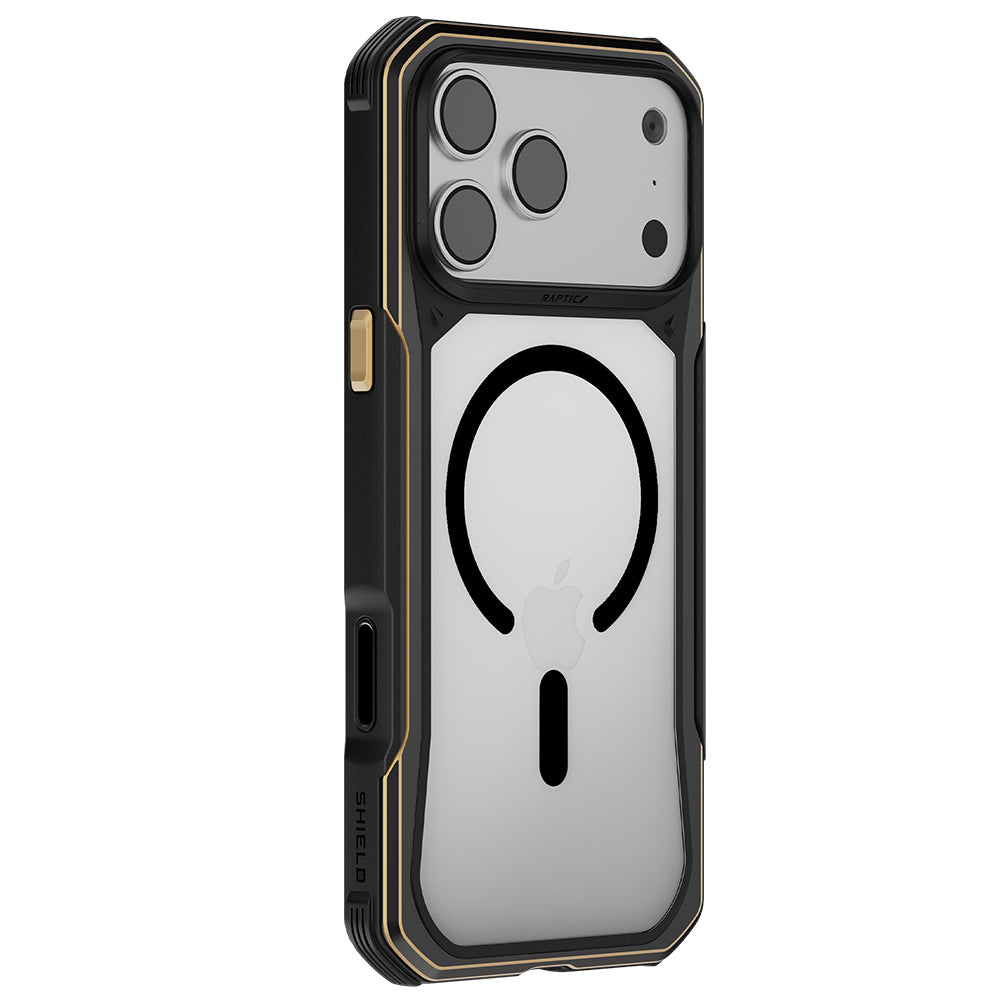Apple iPhone 18 Pro Max Kılıf MagSafe Şarj Özellikli Raptic Shield Evo Serisi Airbagli Kapak - Siyah