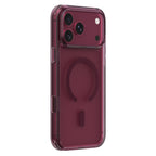 Apple iPhone 18 Pro Kılıf MagSafe Şarj Özellikli Raptic Air Clear Serisi Airbagli Kapak - Bordo