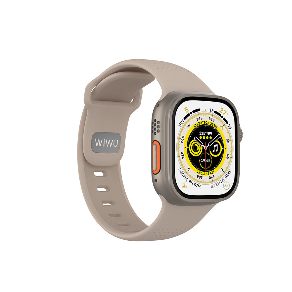 __vg|Gümüş|0|6979107511785-01|Apple Watch 42mm Wiwu Wi-WB0201 Comf Secur Serisi Silikon Kordon